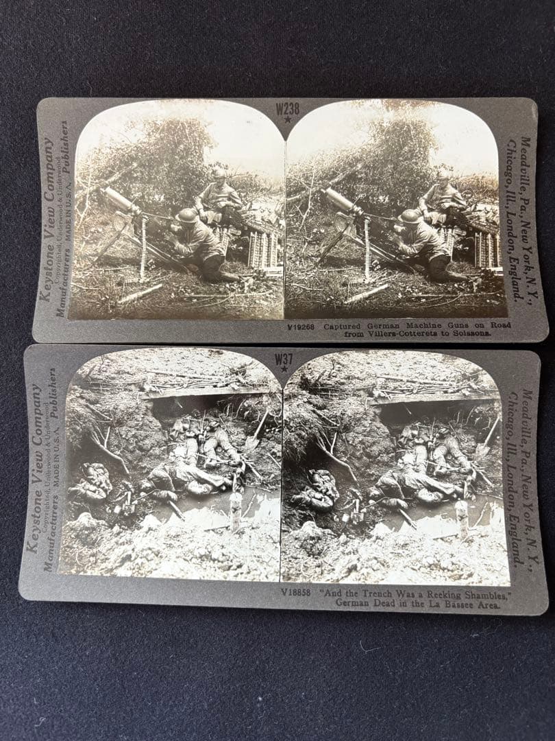 第一次世界大戦 ステレオ写真セット キーストーン社