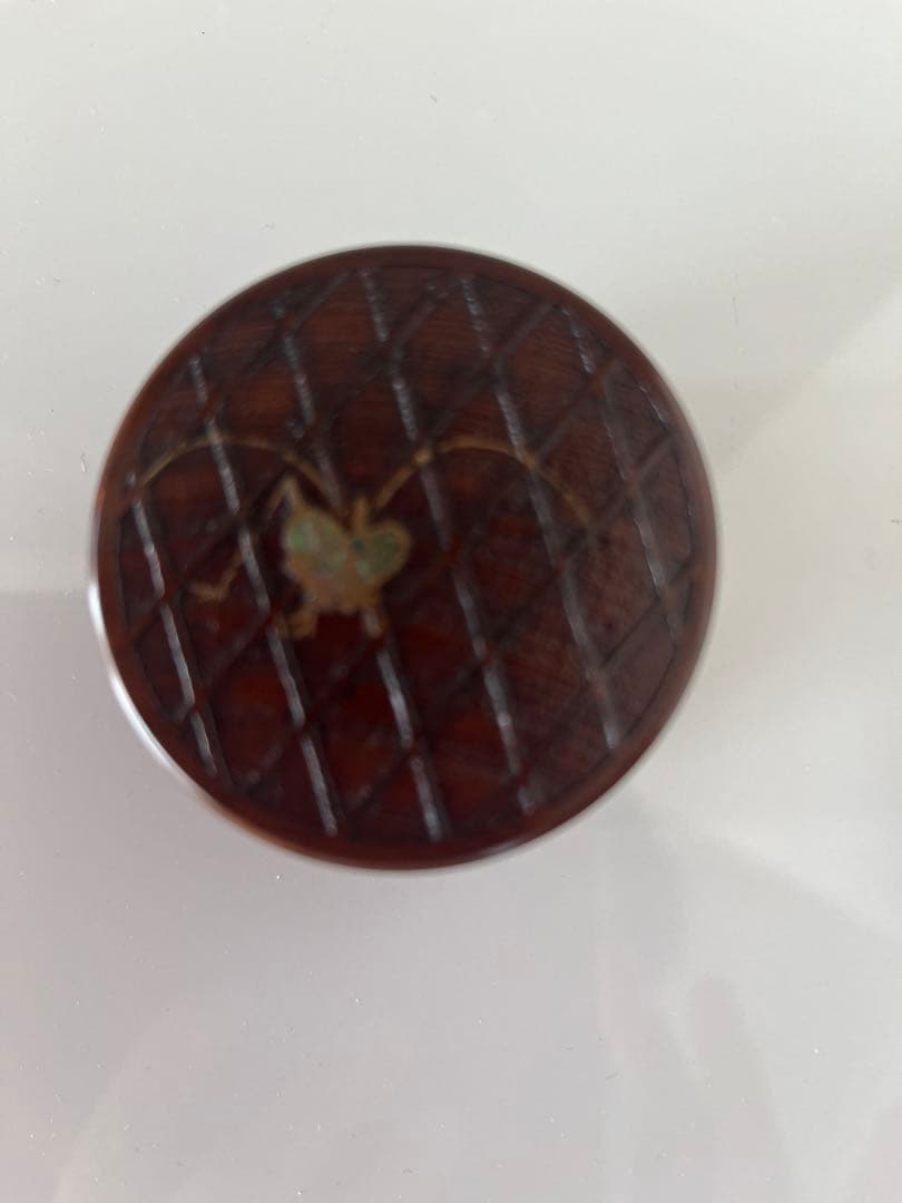 山中木製漆器　香合 螺鈿　鈴虫