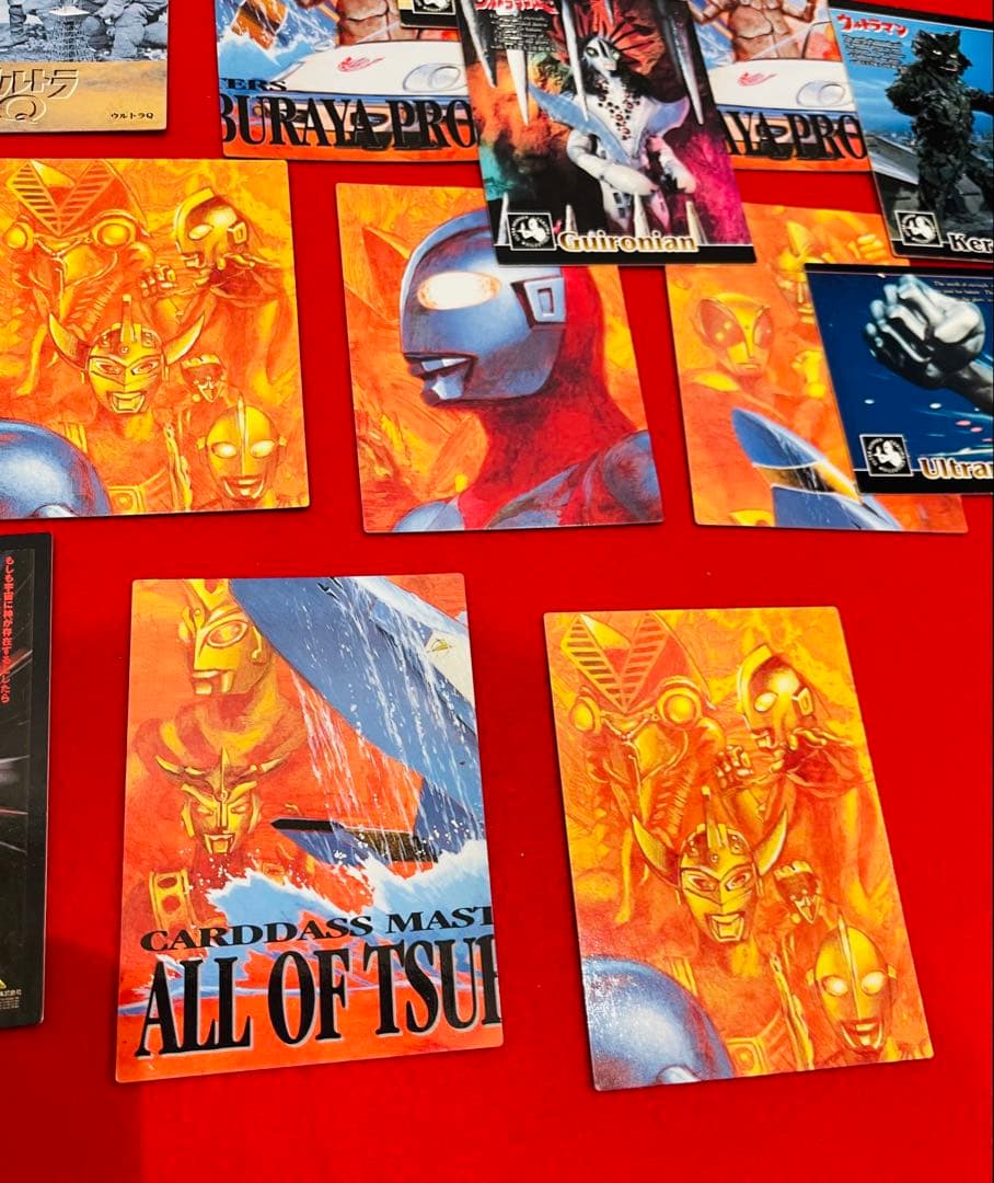 初版1997年 カードダスマスターズ ウルトラマン、円谷プロカード　約90枚