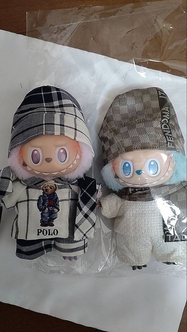 らぶぶ　ぬいぐるみ 17cmオーダーメイド着せ替え服　ブランド生地