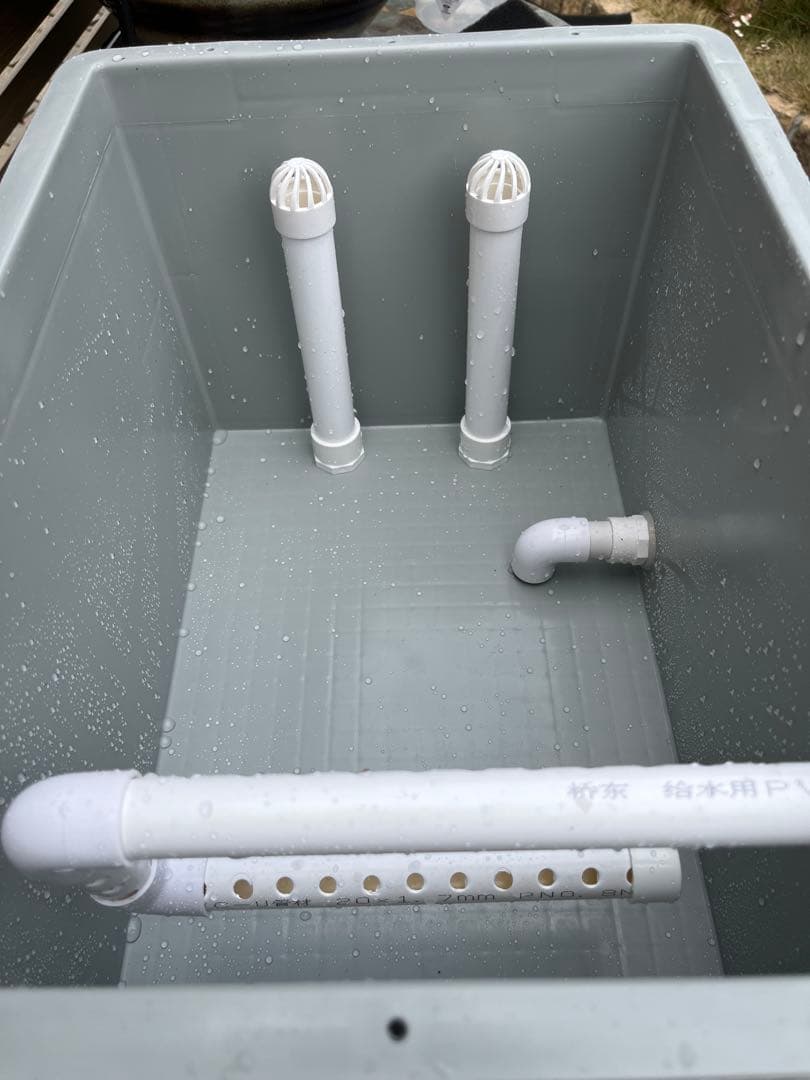 大型水槽用沈殿物理生物一体型　最強濾過槽　外部式濾過装置器　バイオフィルター付き