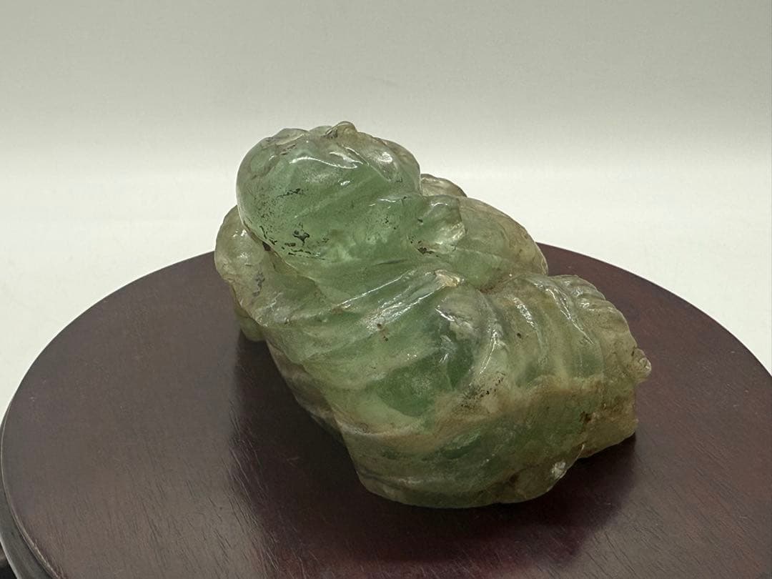 翡翠　布袋　置物　重さ約262g 送料込み251011