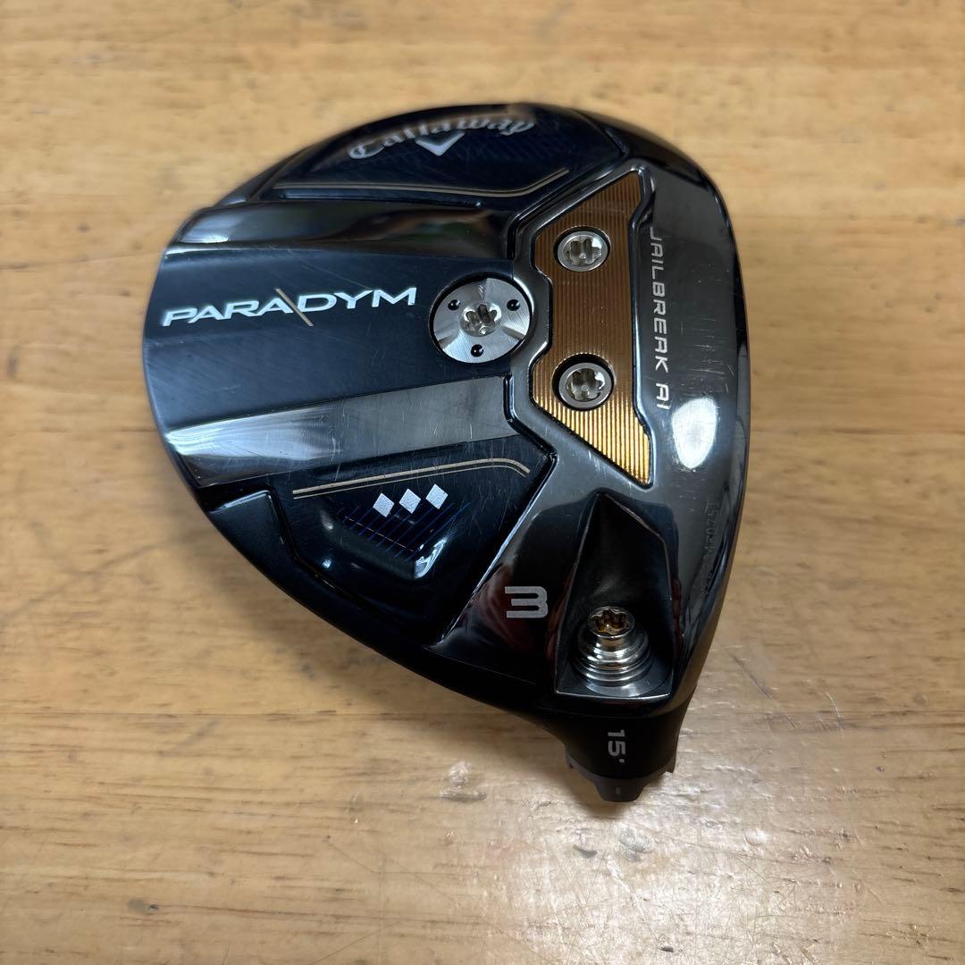 Callaway PARADYM ♦︎♦︎♦︎3w 15°ヘッドのみ 装着ウェイト6g