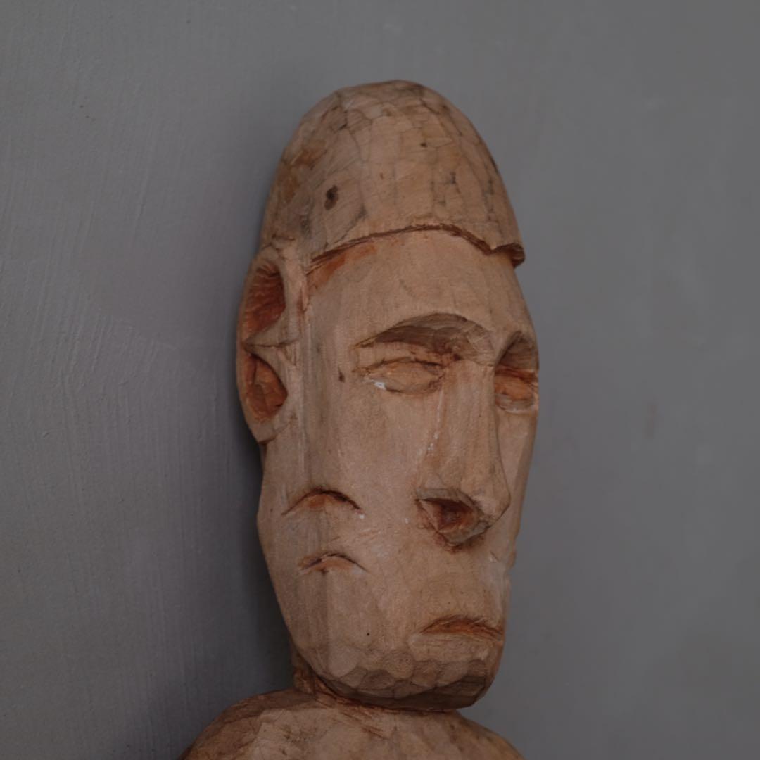 インドネシア パプア州 アスマット族 木彫盾C　プリミティブ アート 古美術