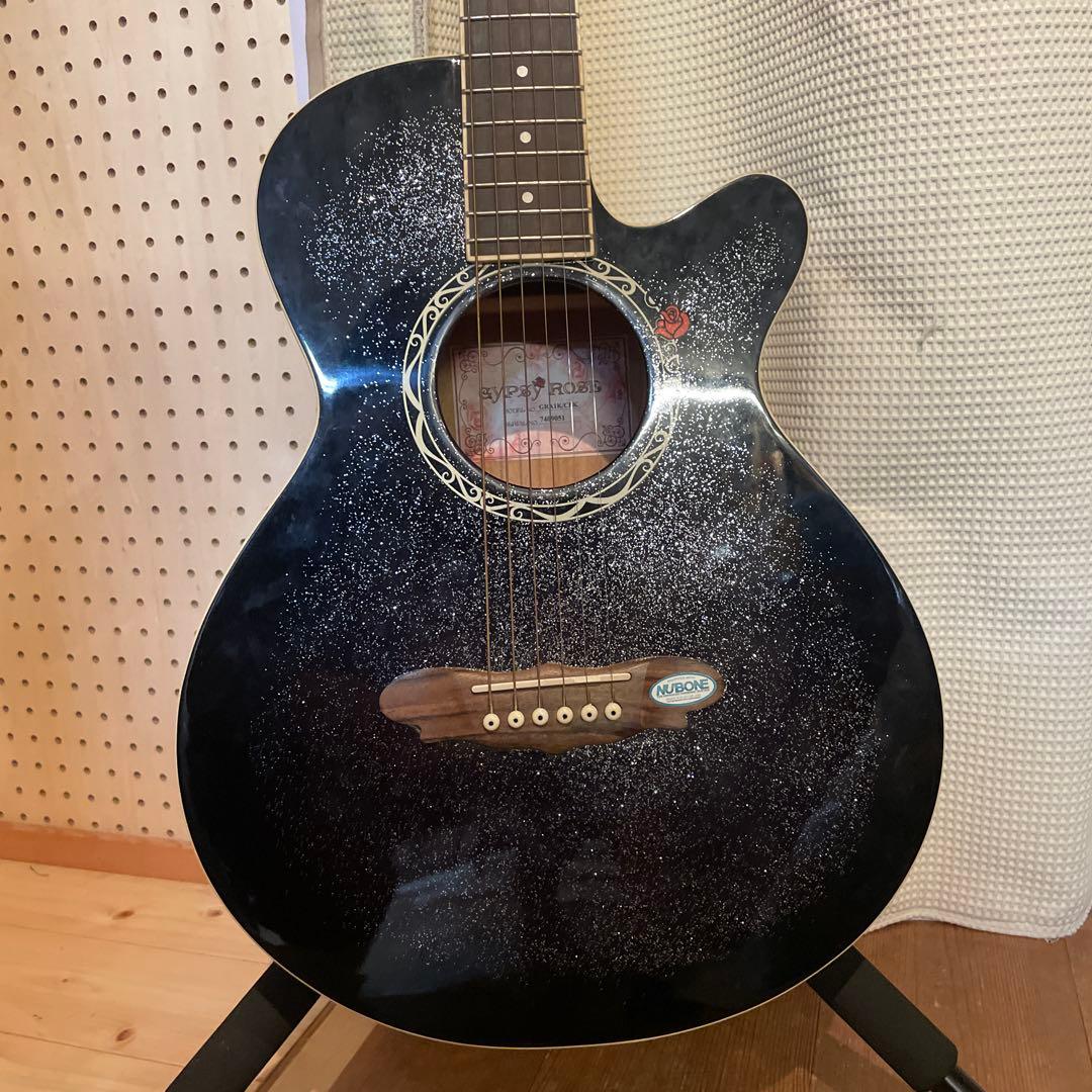 Gypsy Rose アコースティックギター　黒　ソフトケース付　ジプシーローズ