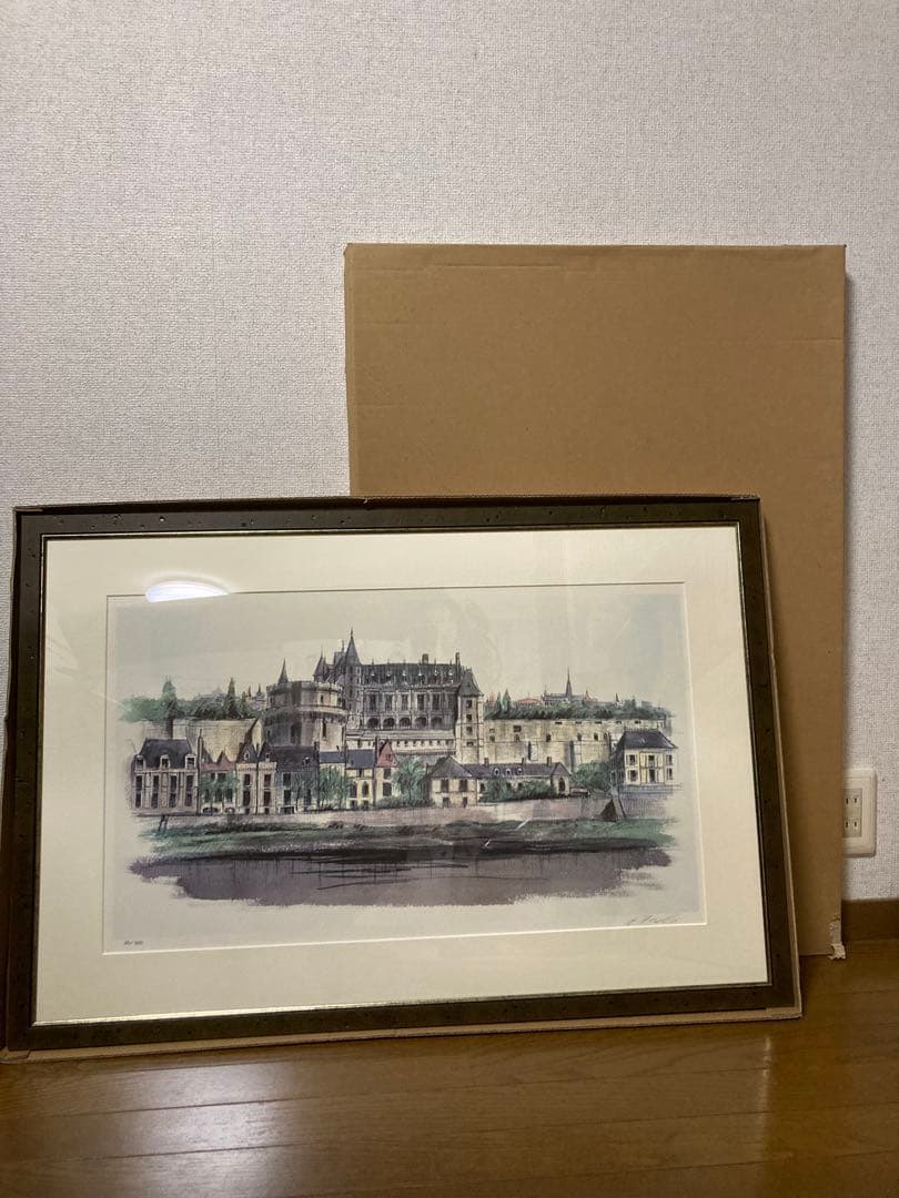 絵画　リトグラフ大　城塞　ジェームス・フォード　新品額装　箱付