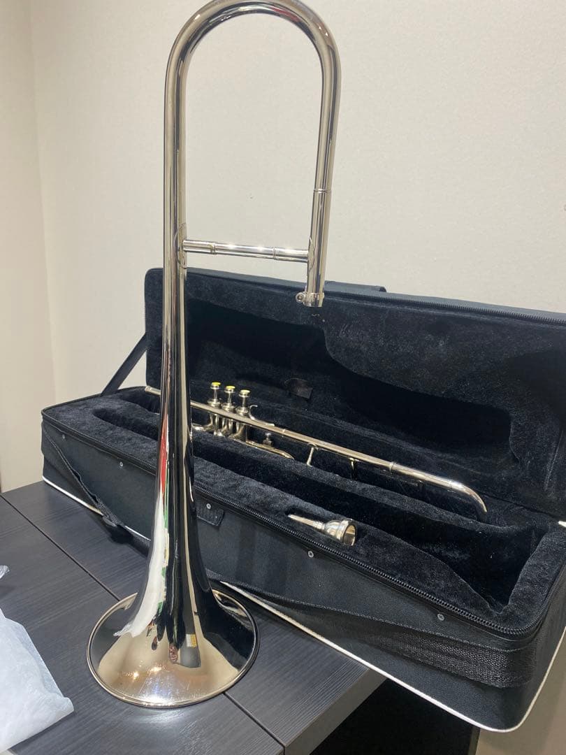 Nasir Ali バルブトロンボーン B♭ニッケルメッキ仕上げ