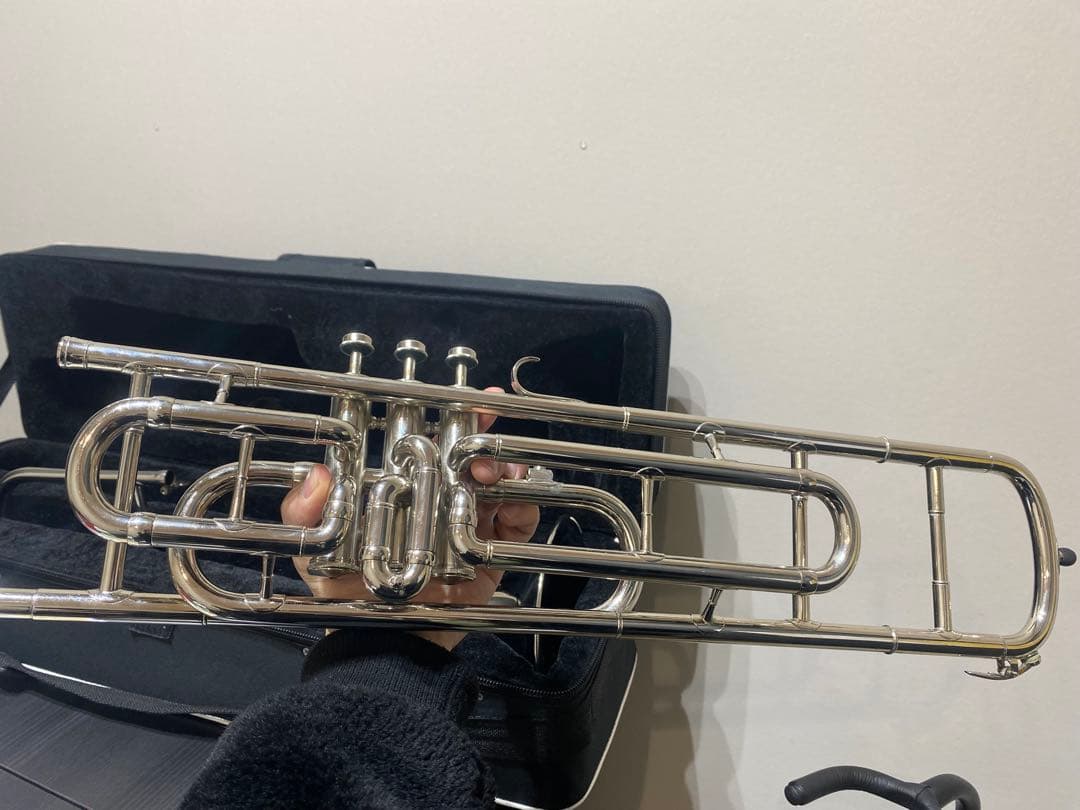 Nasir Ali バルブトロンボーン B♭ニッケルメッキ仕上げ