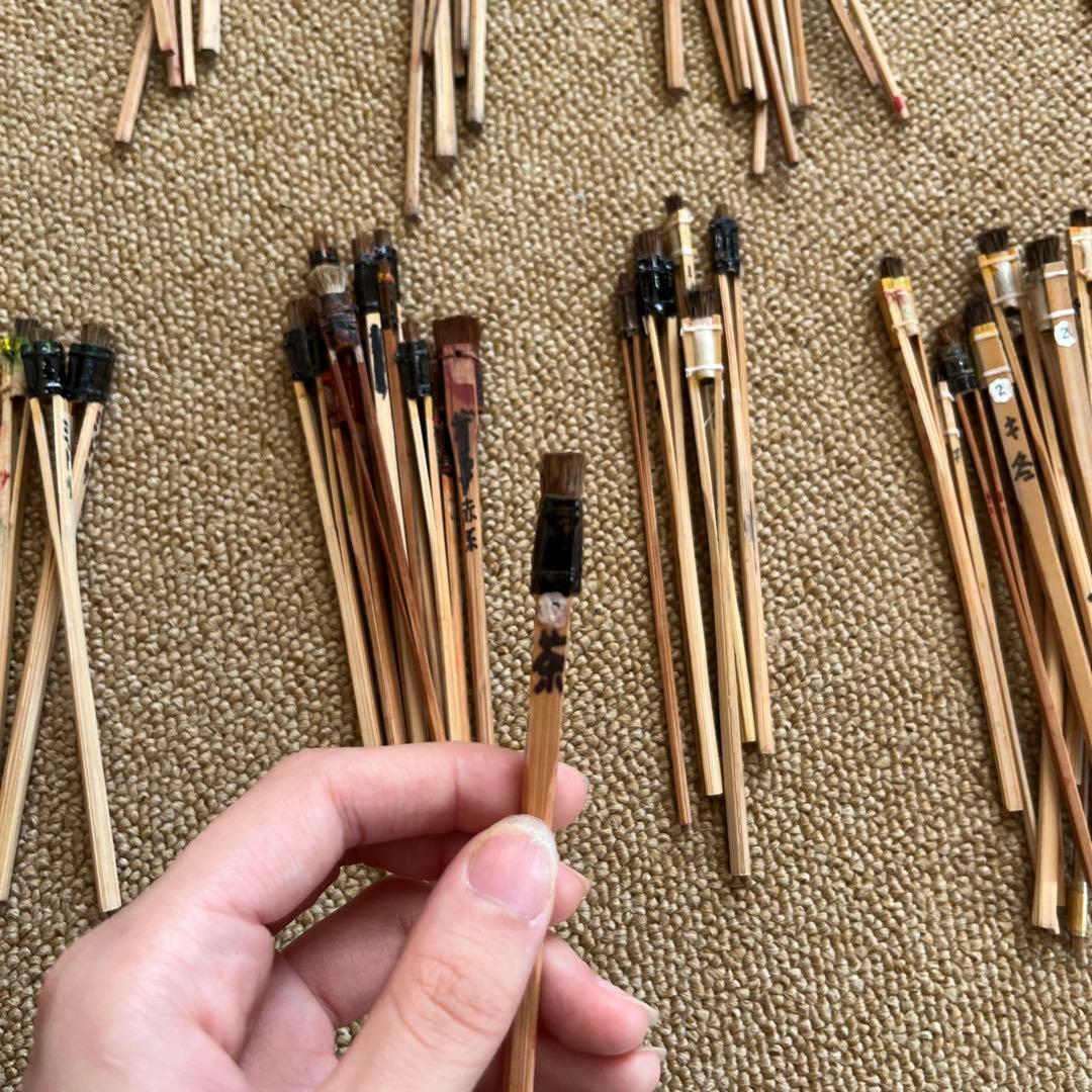 紅型用刷り込み刷毛　74本