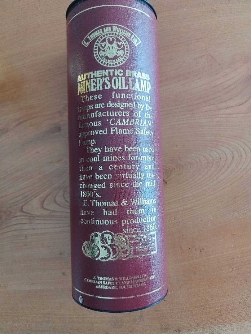 E.THOMAS & WILLIAMS LTD オイルランプ 真鍮 新品未使用