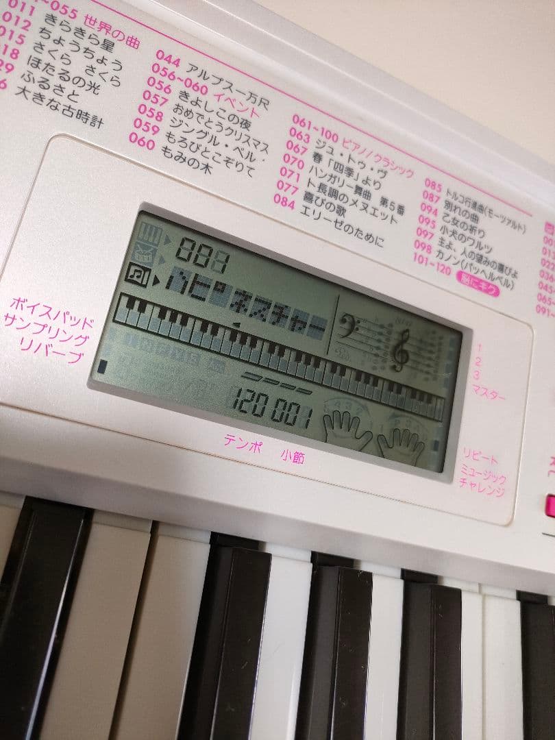 【クリスマス特価】CASIO　LK-121　キーボードナビゲーション