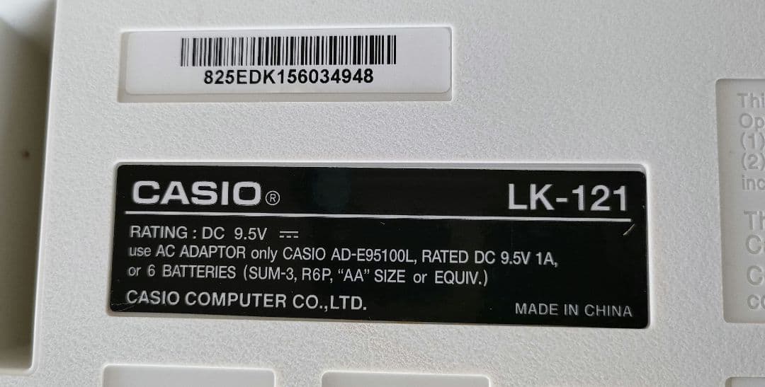 【クリスマス特価】CASIO　LK-121　キーボードナビゲーション
