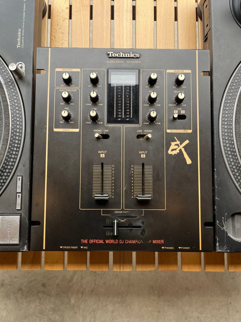 Technics ターンテーブル 2台とDJミキサーセット　テクニクス