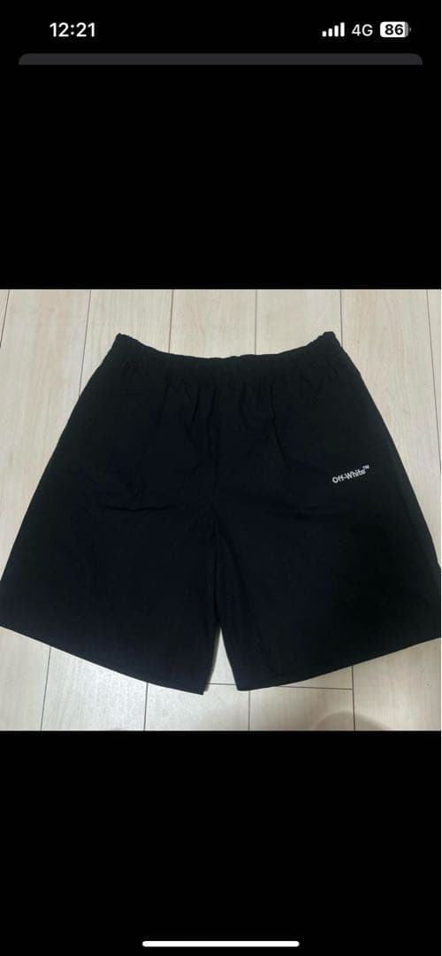 黒 ハーフパンツ ウエストゴム ポケット付き