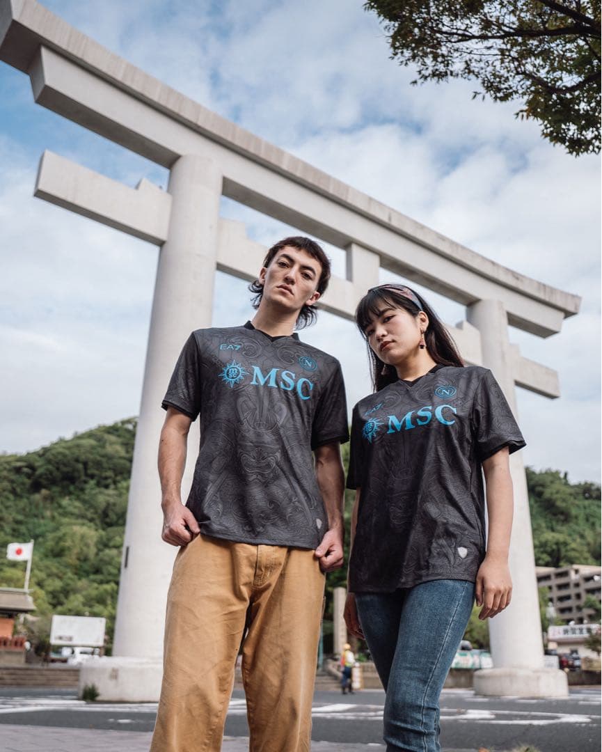 新品タグ付き 正規品 24/25 ナポリ EA7 3rd ユニフォームLサイズ