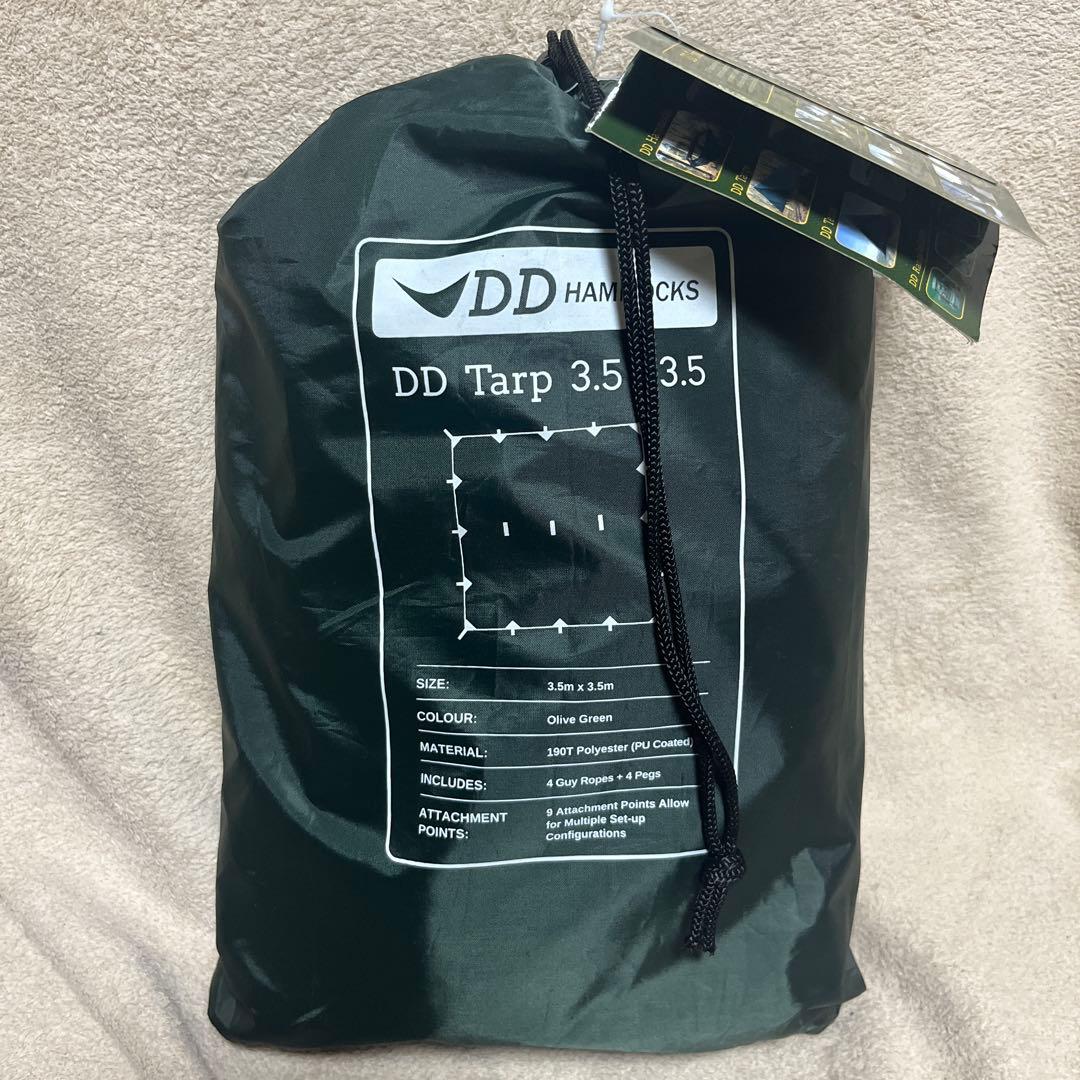 未開封タグ付き DD Tarp 3.5 x 3.5 オリーブグリーン