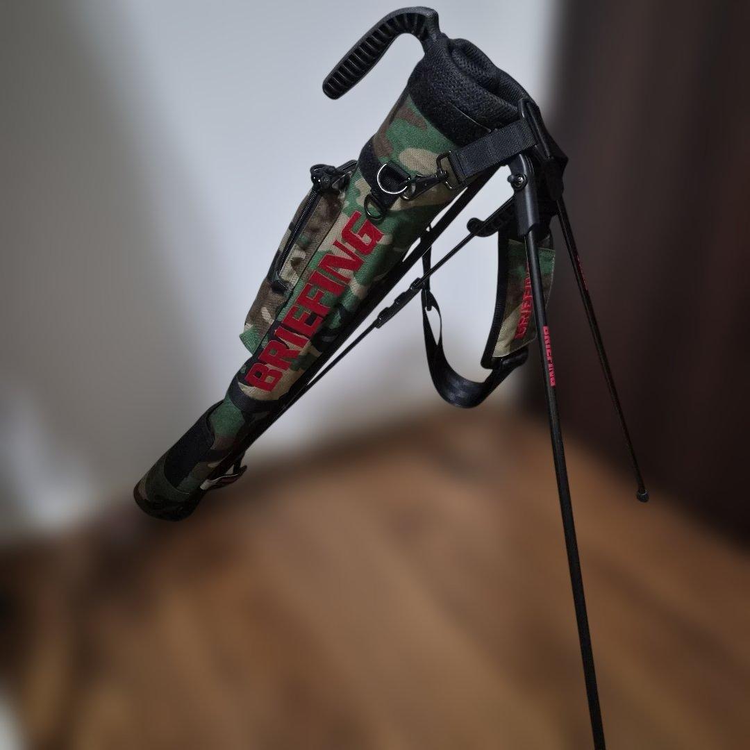 BRIEFING 迷彩 キャディバッグ スタンド付き