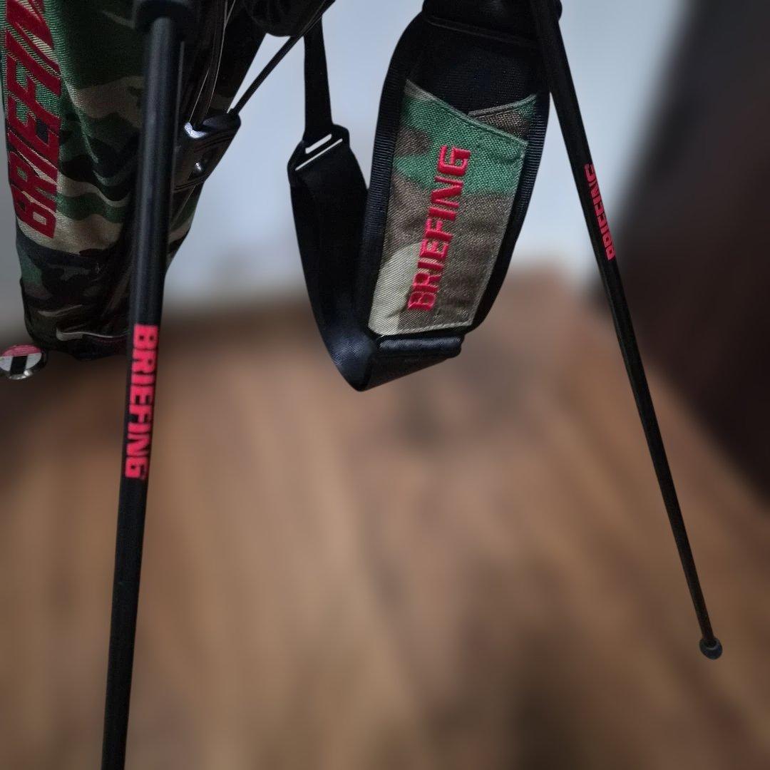 BRIEFING 迷彩 キャディバッグ スタンド付き