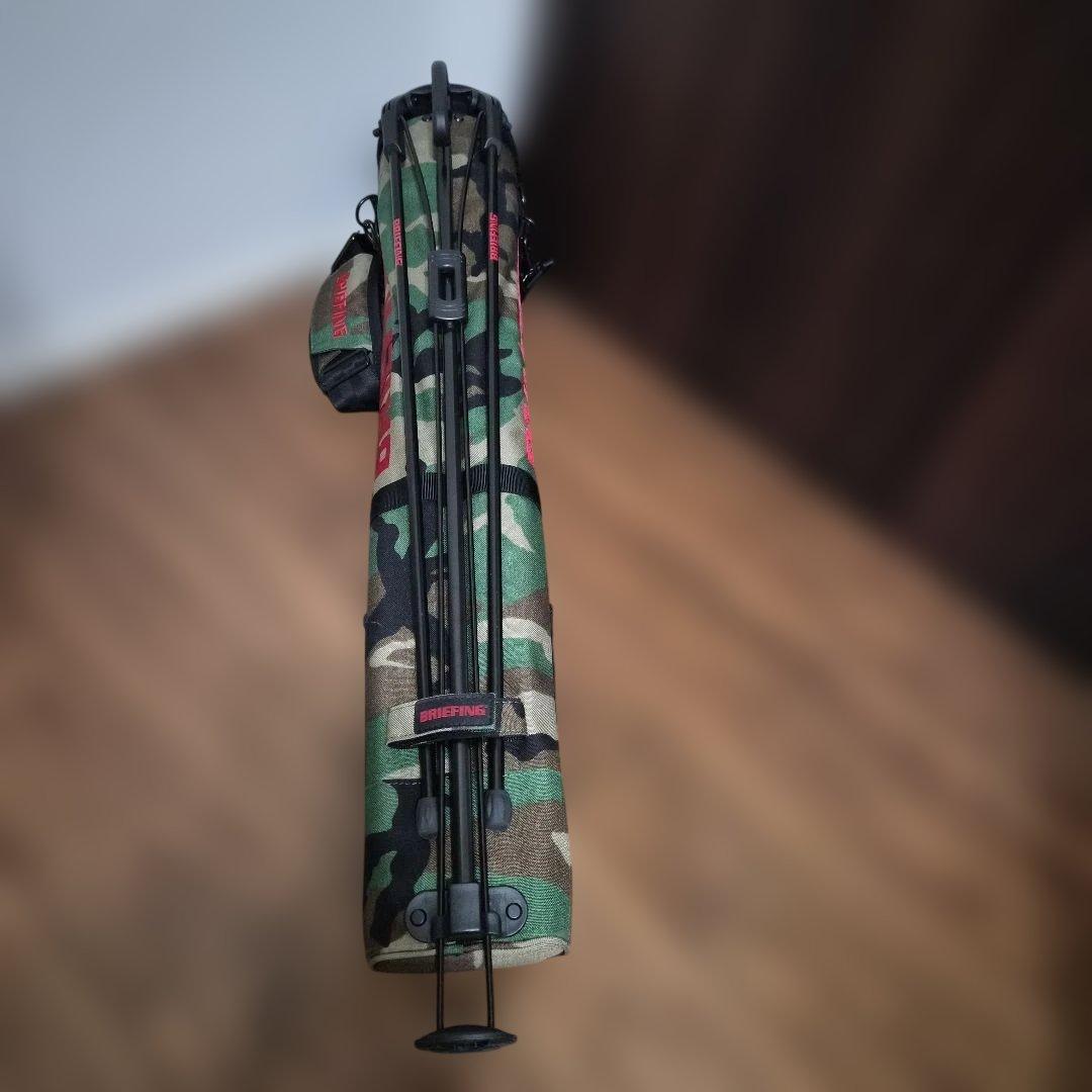 BRIEFING 迷彩 キャディバッグ スタンド付き