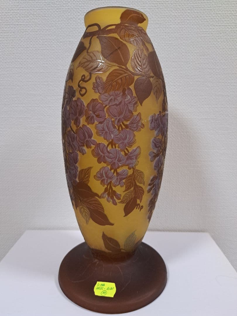 エミールガレ アールヌーボー ランプ 傘幅30㎝高さ43㎝ 難有