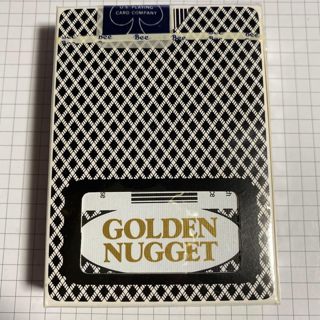 Bee ゴールデンナゲット　黒　Ohio製カジノ用レアデック