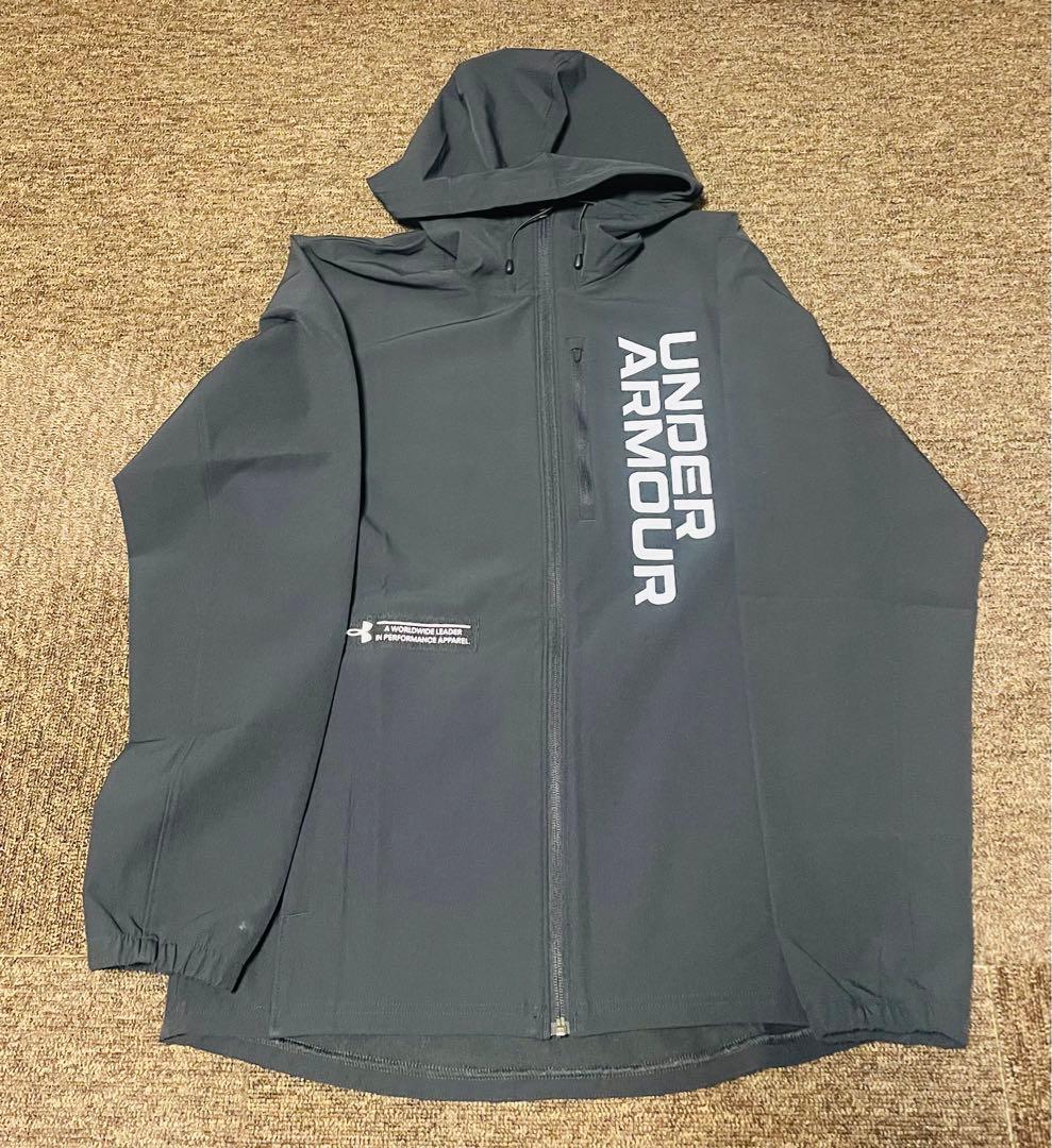 UNDER ARMOUR ダークグレー ウィンドブレーカー L/M