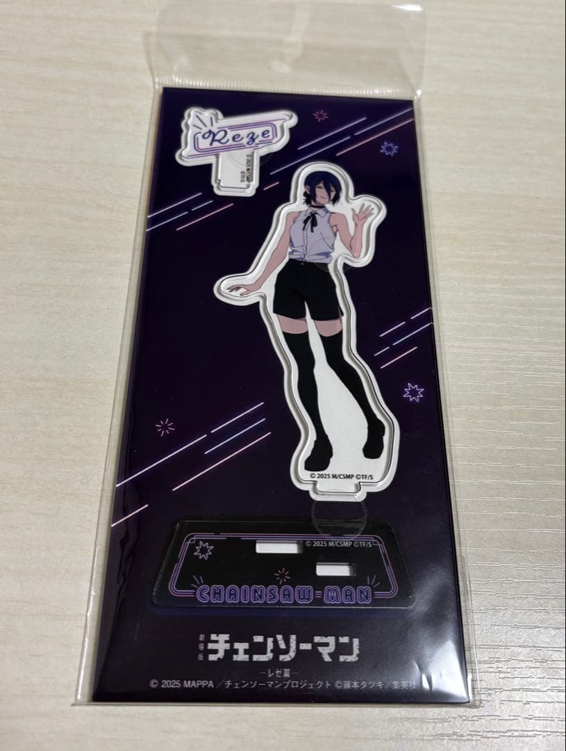 チェンソーマン　レゼ　アクリルスタンド　ネオン