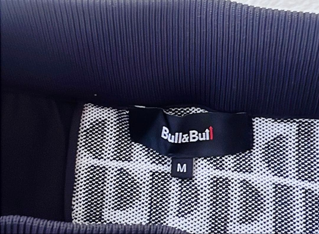 Bull&Bull レディース ゴルフ セットアップ幾何学柄 ブラックホワイト