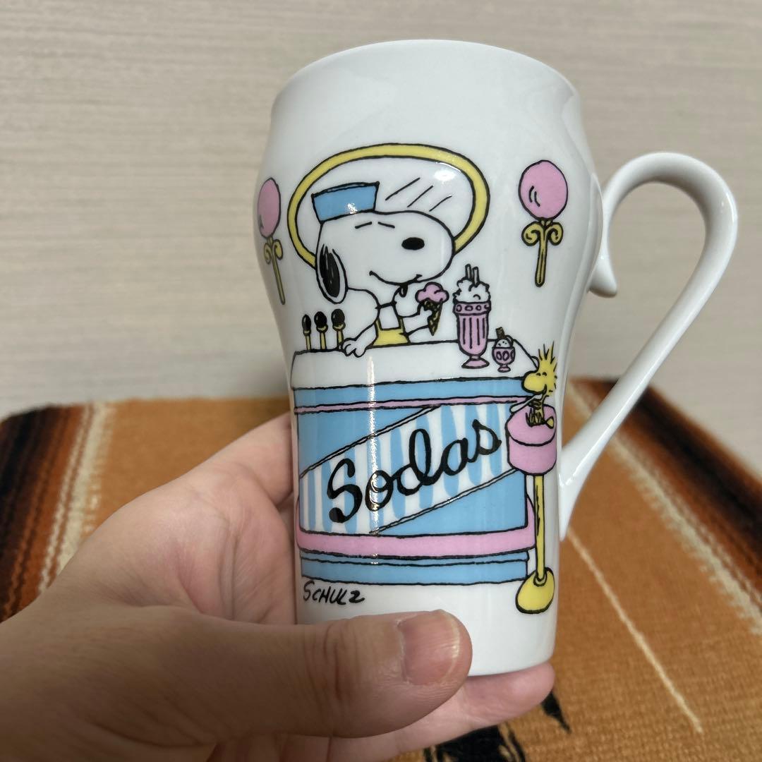 ビンテージスヌーピーマグ　スペシャル アンティーク食器　ビンテージ食器