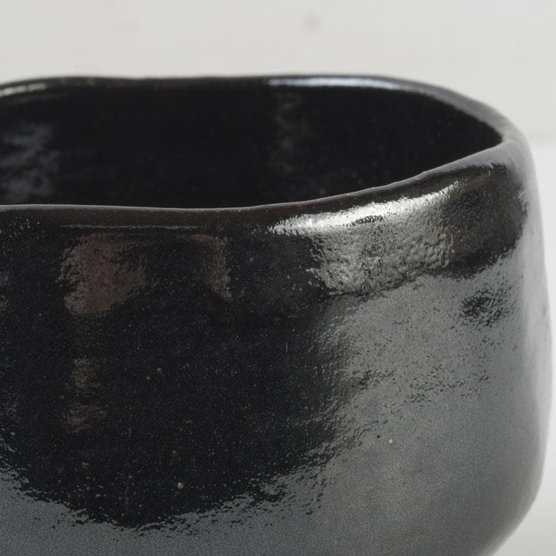 茶道具　楽吉左衛門　黒楽茶碗　共箱　V　9801