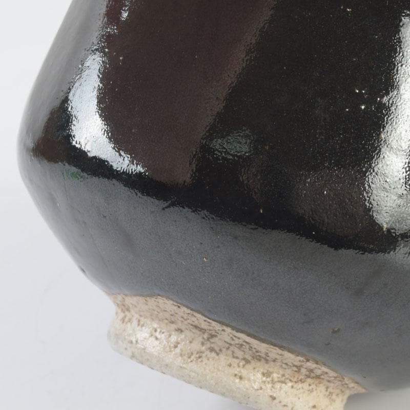 茶道具　楽吉左衛門　黒楽茶碗　共箱　V　9801