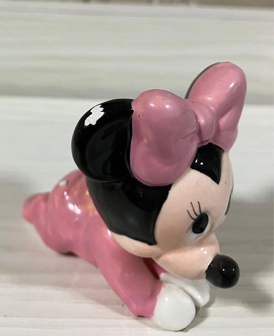 ディズニー　陶器　フィギュア　ミッキーマウス　シンデレラ　バンビ　レトロ　レア