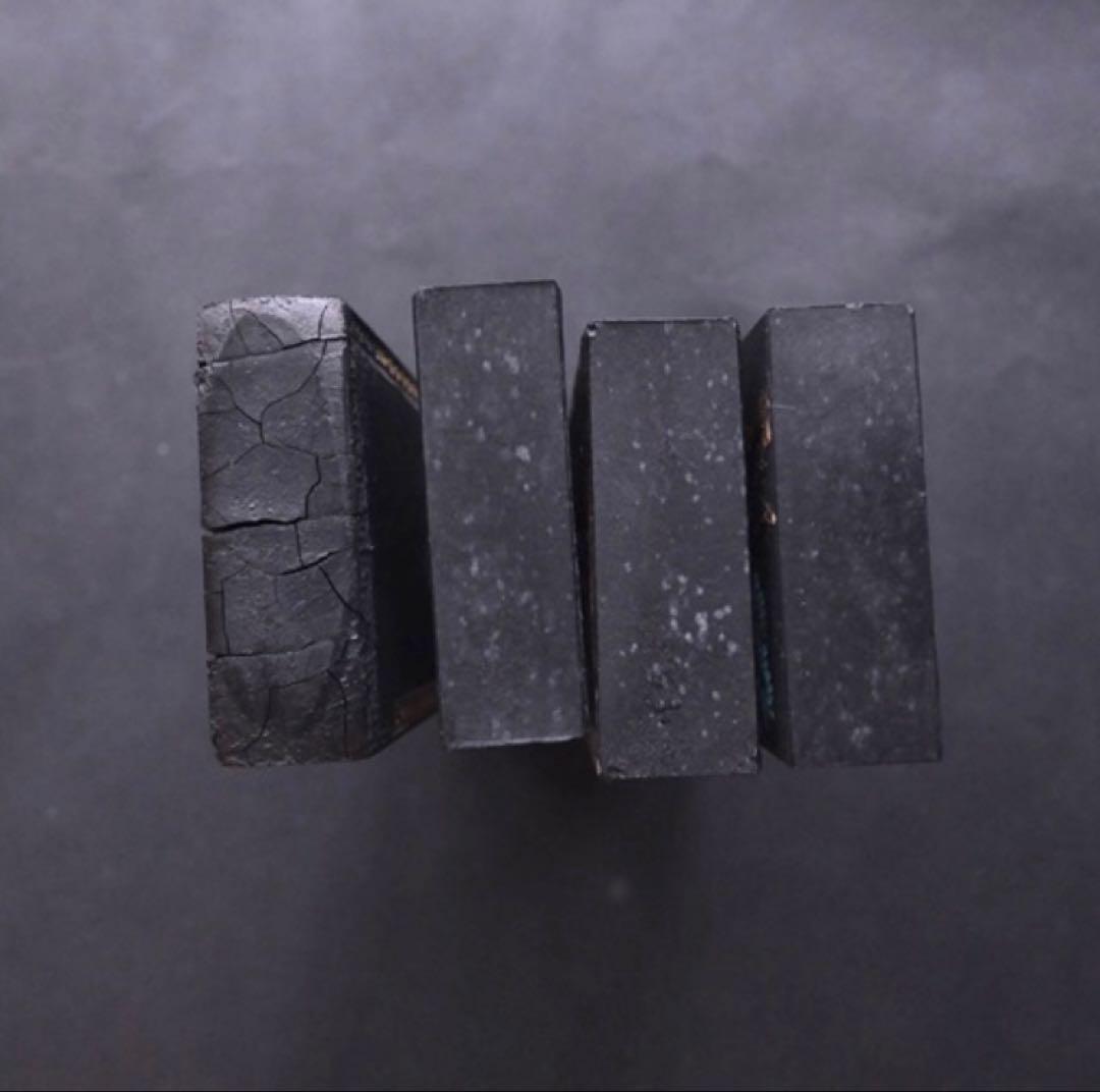 書道具　中国古墨　長城風光 超漆煙 中国徽墨 4本セット248g