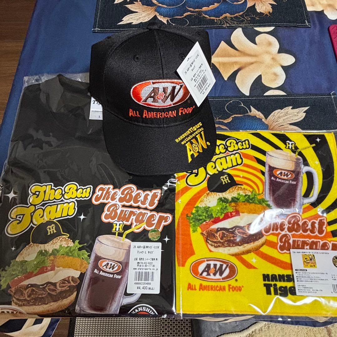 A&W阪神コラボグッズ限定3点セット