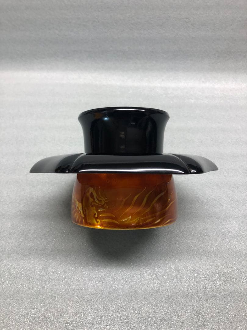 輪島塗　若島量平作　時代型　天目台　共箱