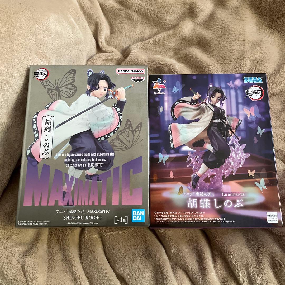 鬼滅の刃　胡蝶しのぶ　栗花落カナヲ　フィギュア　まとめ売り　ルミナスタ