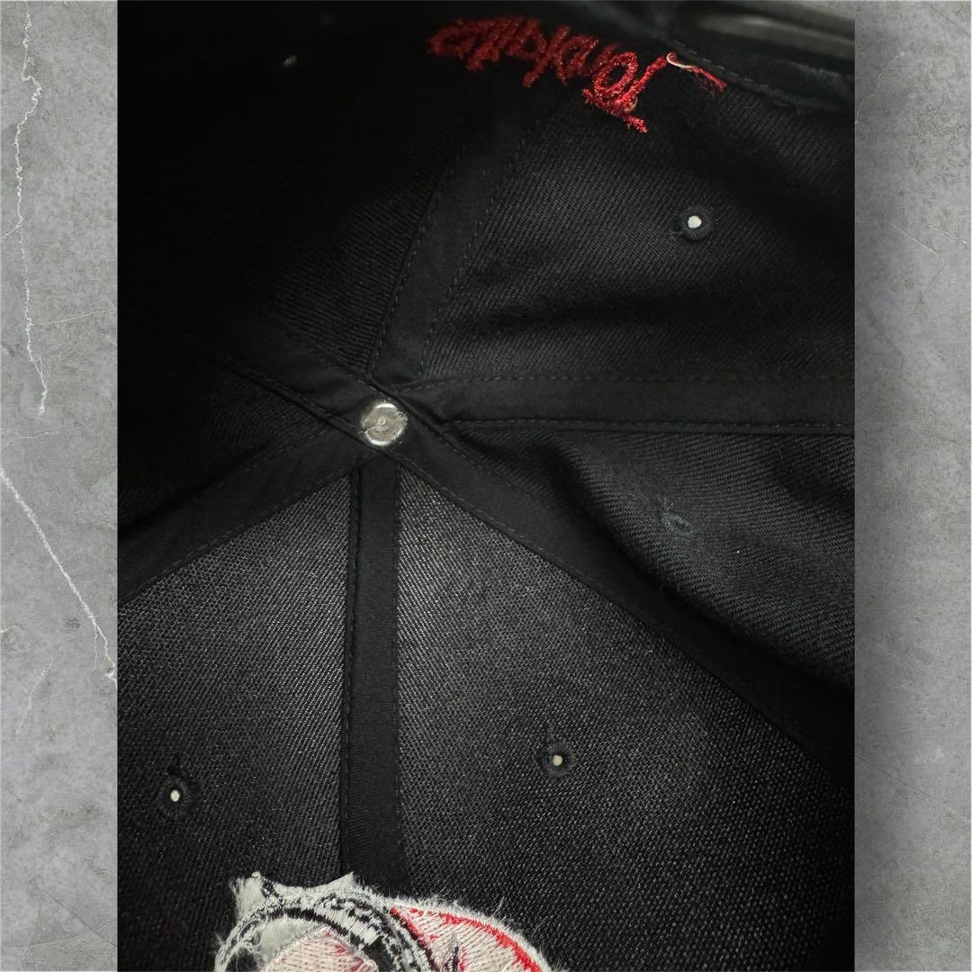激レア 90s SLIPKNOT ブラックゴート 刺繍キャップ