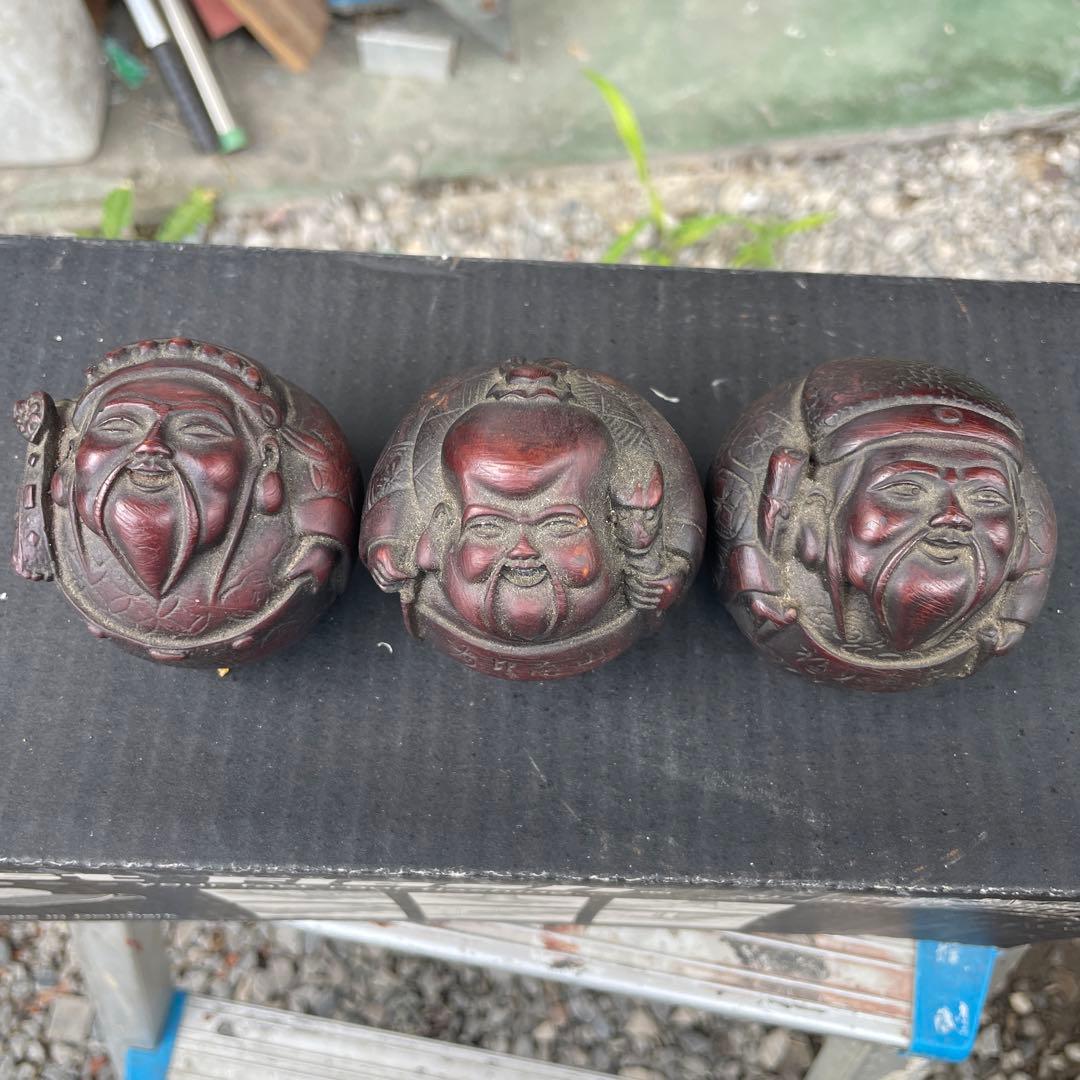 中国古い置き物縁起福来