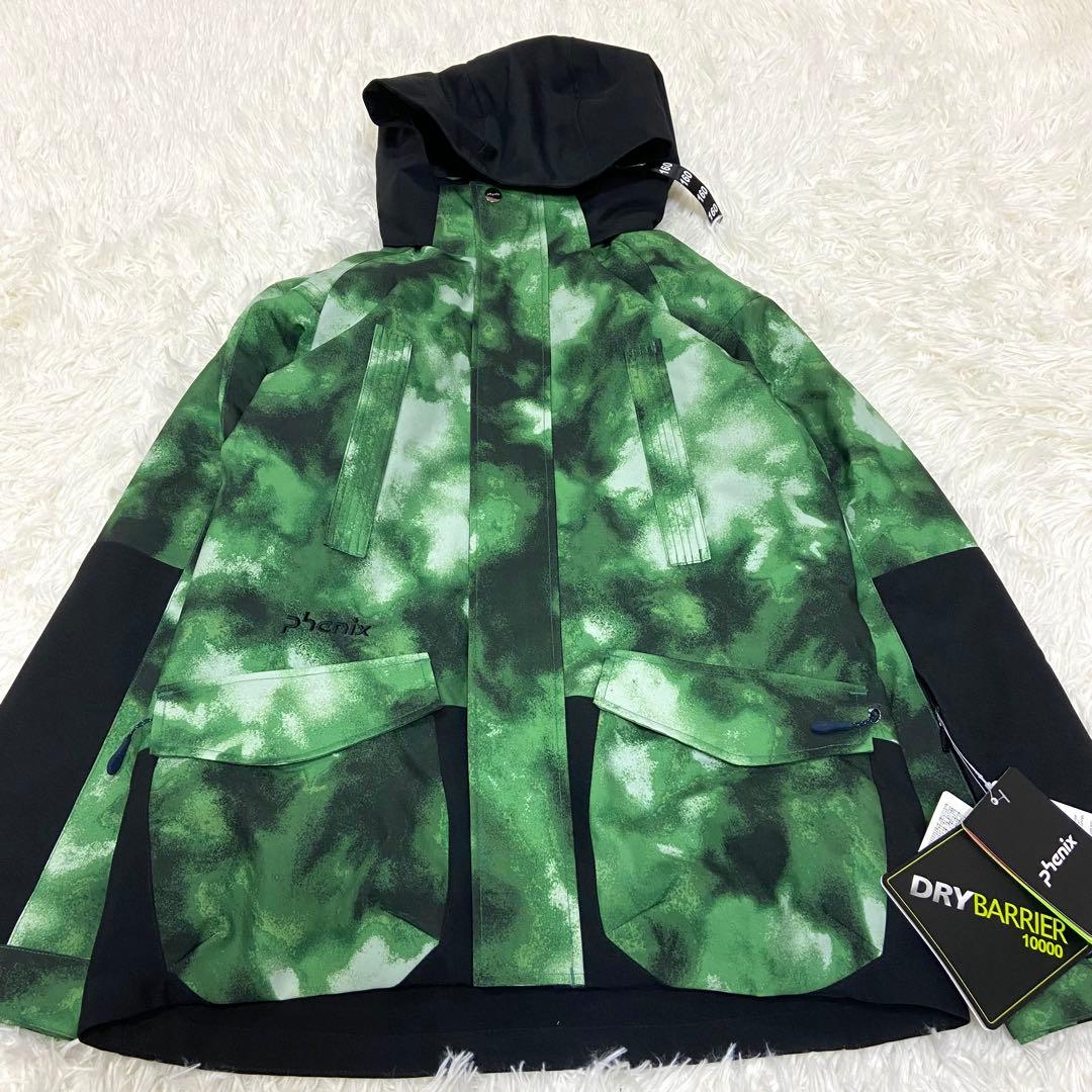 未使用タグ　phenix スキーウエア上下セット 160cm グリーン