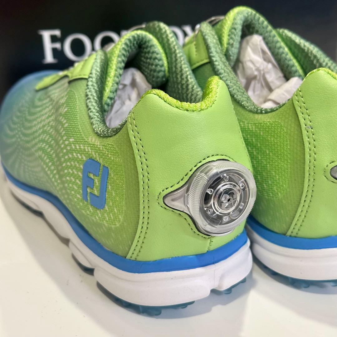 【新品】FootJoy 女性用ゴルフシューズ グリーン/ブルー