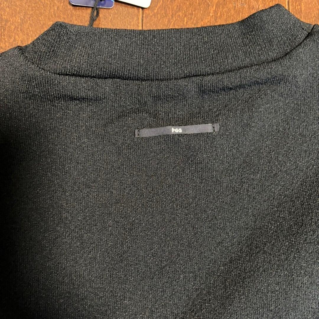 パーリーゲイツPGGTEXBRIDデニット12G 天竺モックトップス黒サイズ0