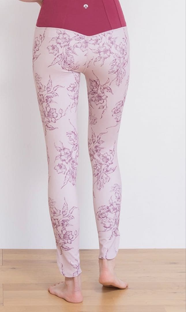 ラバ　LAtVA 花柄ハイウエストヨガパンツ M¥12800
