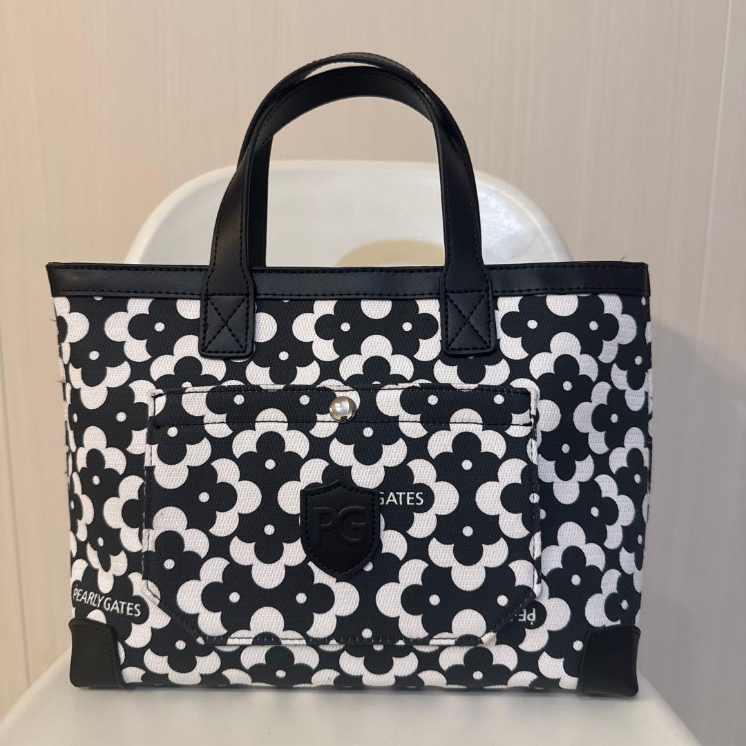 【とね】パーリーゲイツ　ジオメトリック　フラワー柄　カートバッグ