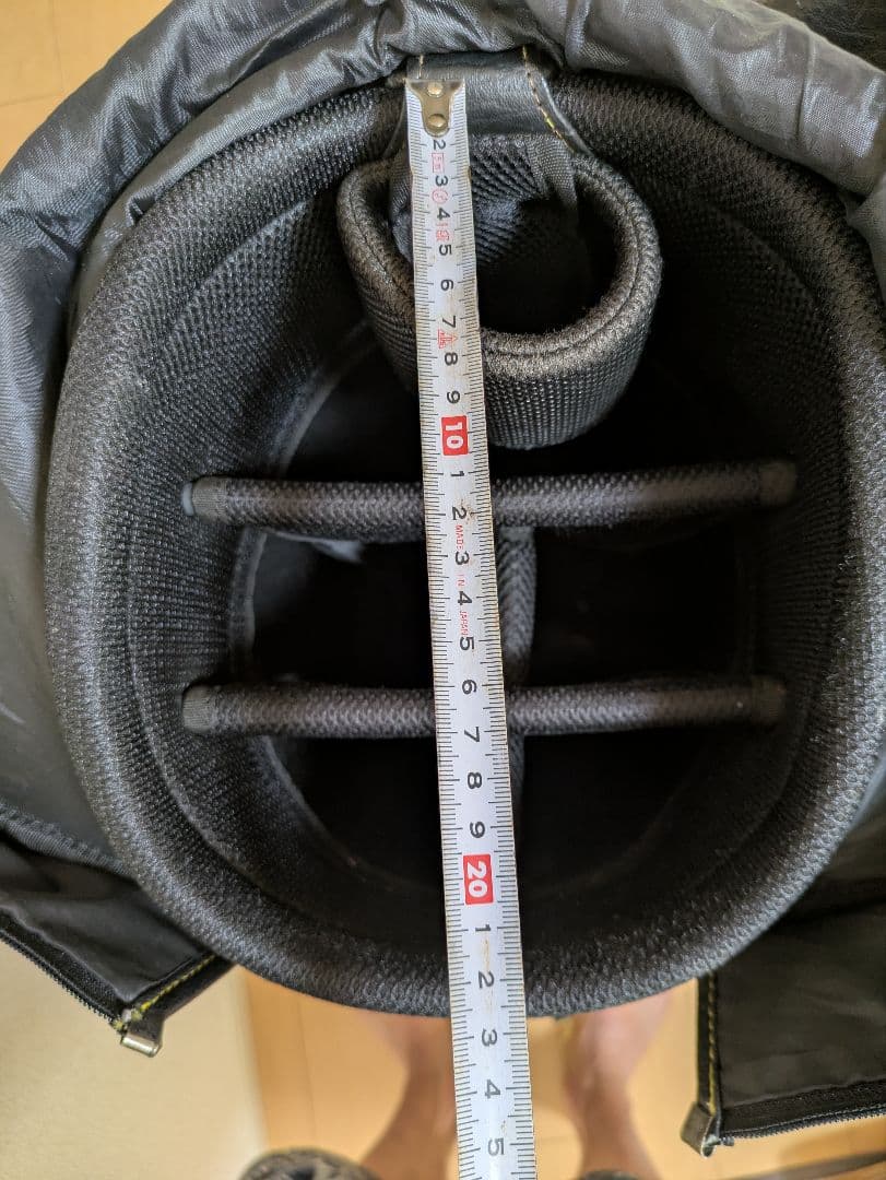 SINGHA キャディバッグ 黒/黄色