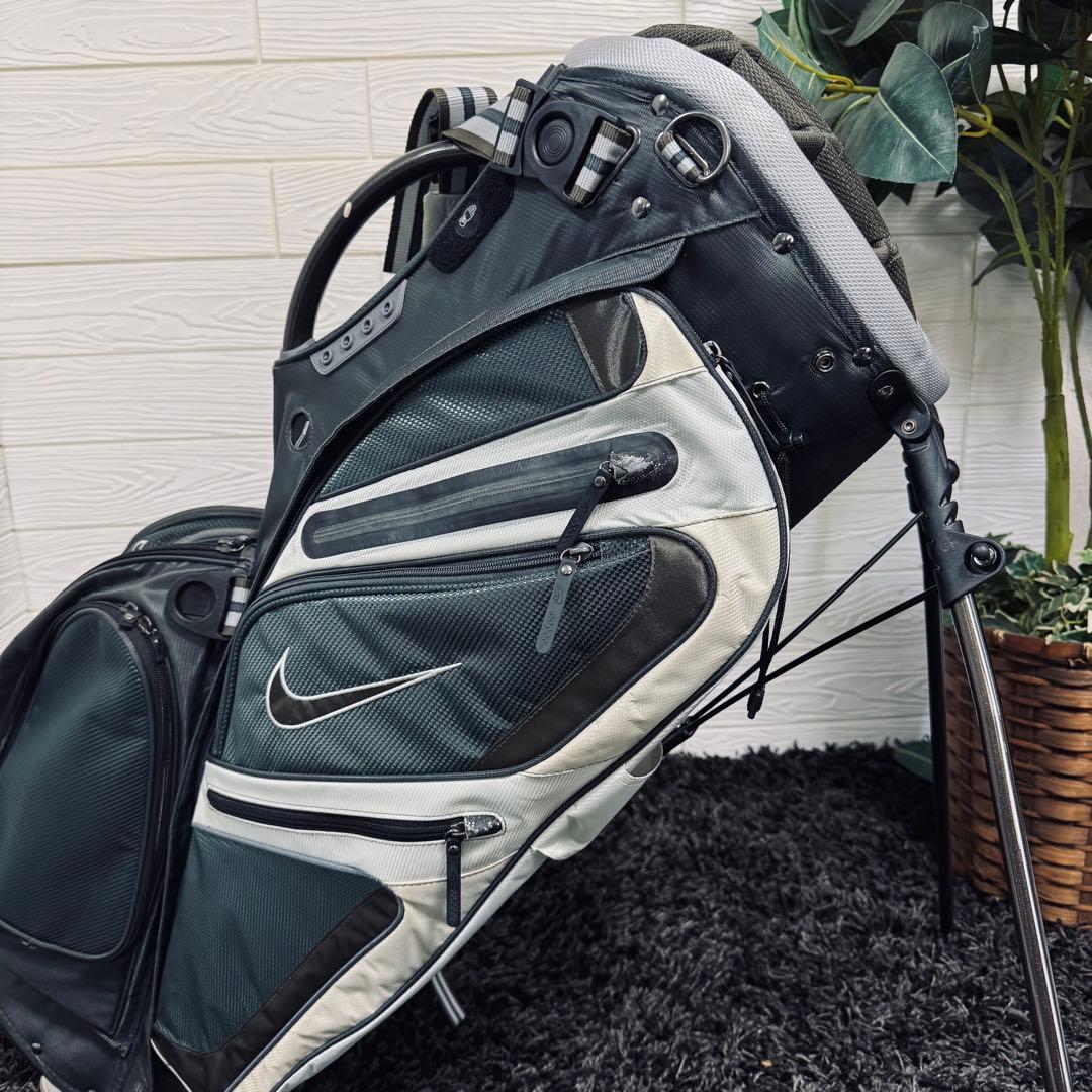 激シブ ナイキ スタンド ゴルフ キャディバッグ 14分割 グリーン 軽量