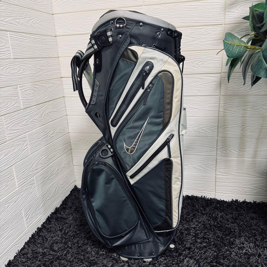 激シブ ナイキ スタンド ゴルフ キャディバッグ 14分割 グリーン 軽量