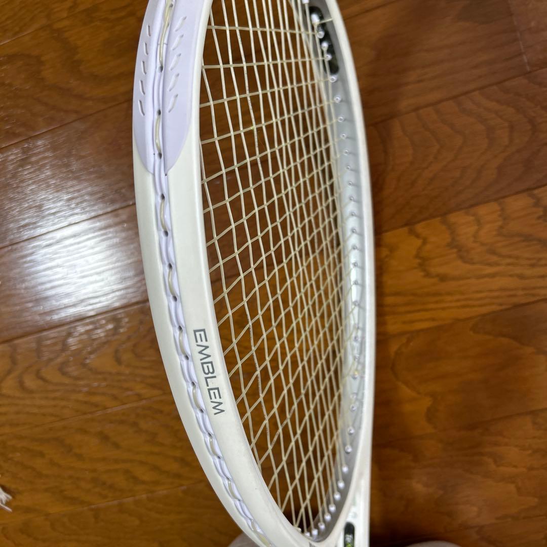 Prince EMBLEM ホワイト テニスラケット　　　120 グリップ2