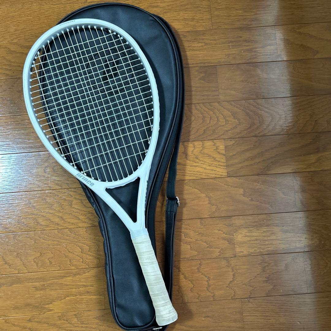 Prince EMBLEM ホワイト テニスラケット　　　120 グリップ2