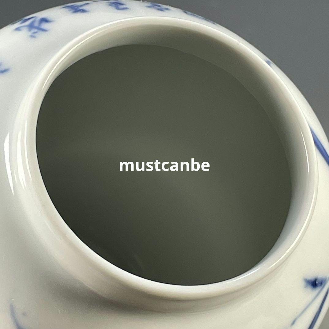 青花花将軍壺 景徳鎮 陶磁器 装飾品 現代工芸品 美術品 置物