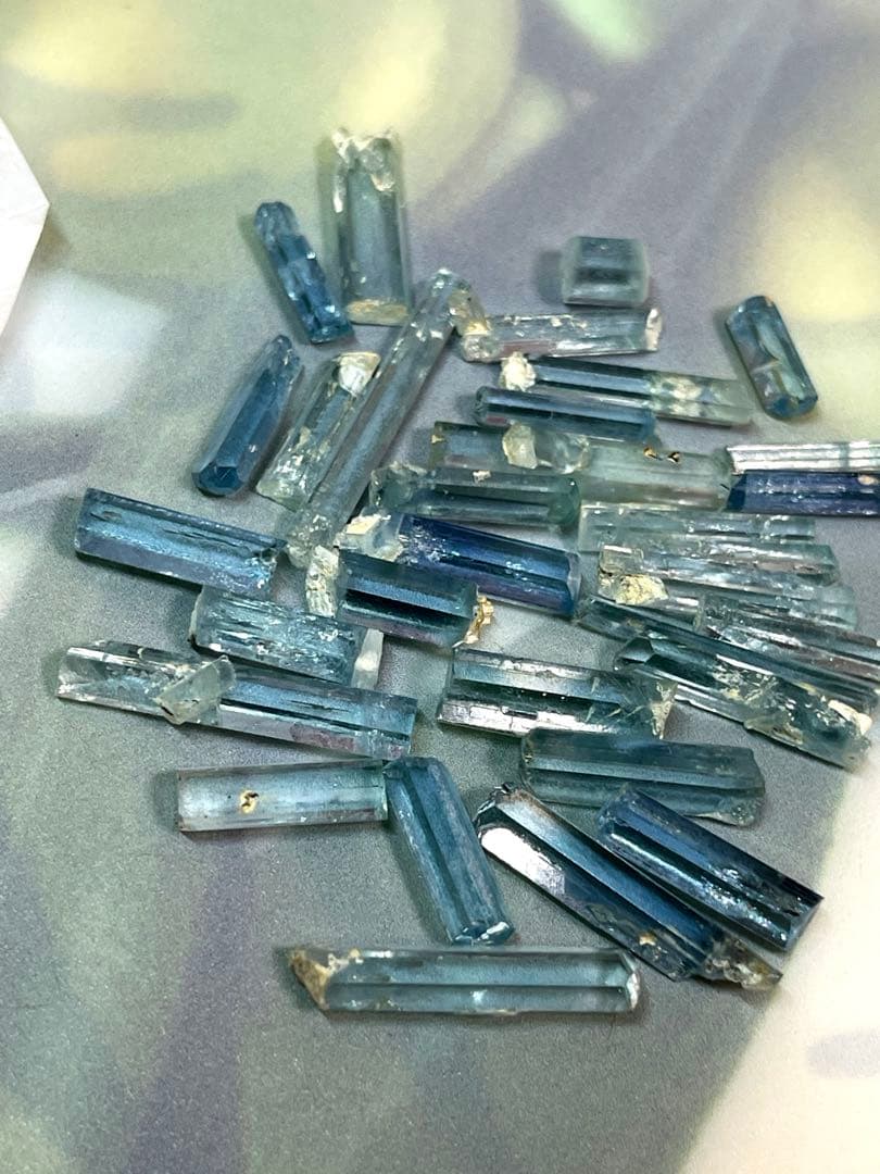 超クリア アクアマリン 原石 重さ：52.90ct 32点セットベトナム産